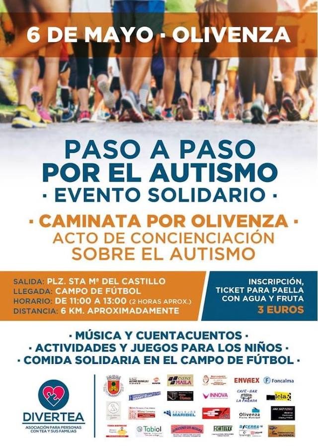 Cartel de la actividad solidaria. 