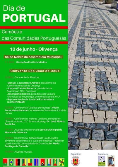 Cartel de los actos conmemorativos. 