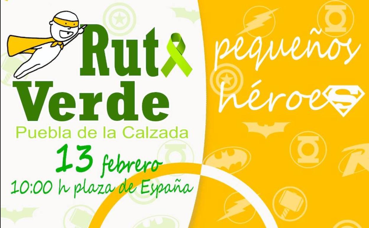 Cartel anunciador de la Ruta Verde. 