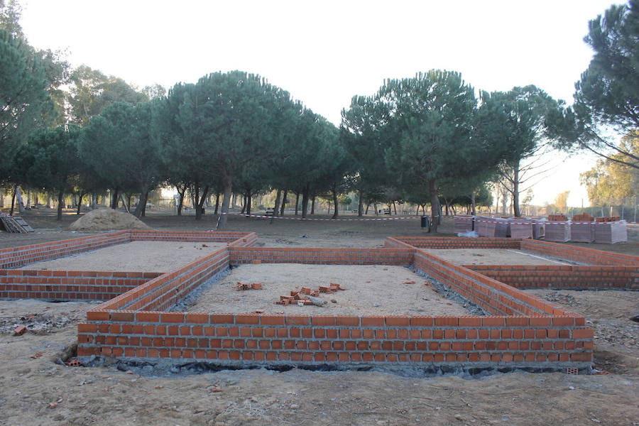 Obra que se está desarrollando en el Merendero  