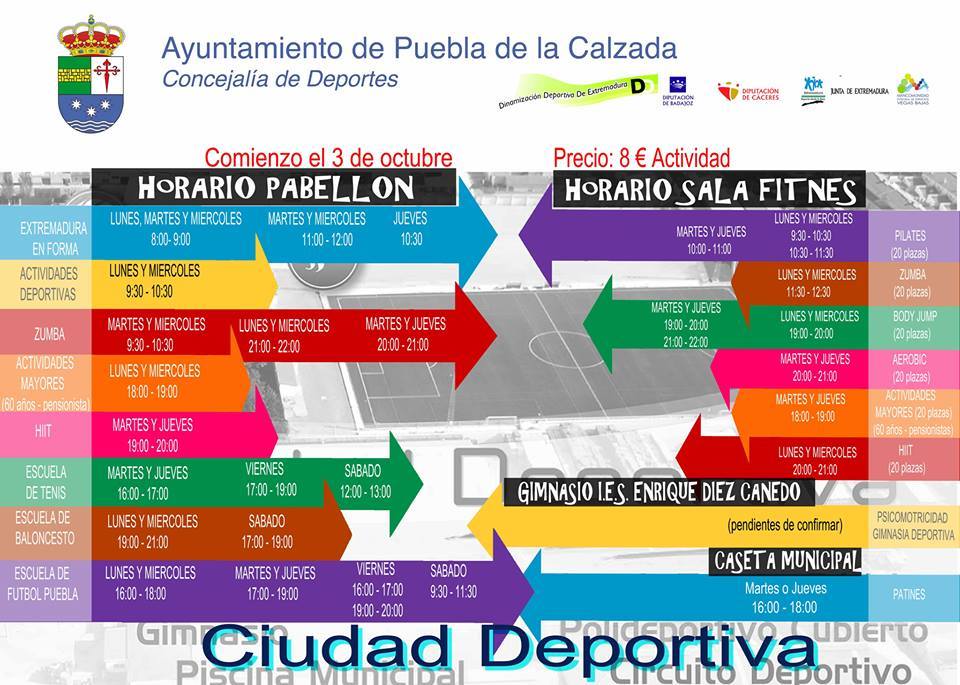 A partir del miércoles se abre el plazo de inscripción para las actividades deportivas de invierno