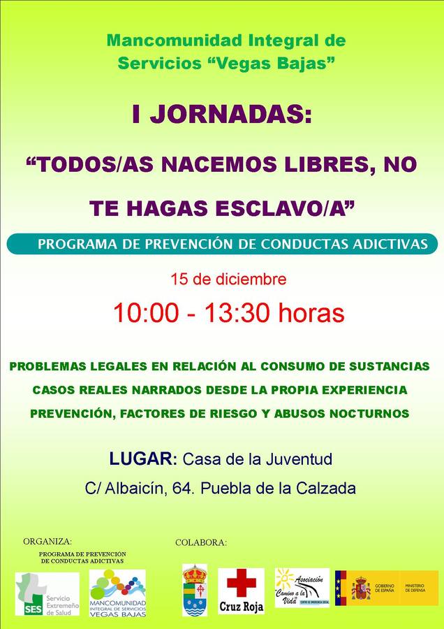 Jornadas "Todos/as nacemos libres, no te hagas esclavo/a"