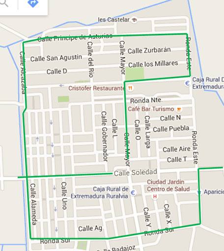 Recorrido de la Guadiatón 2016