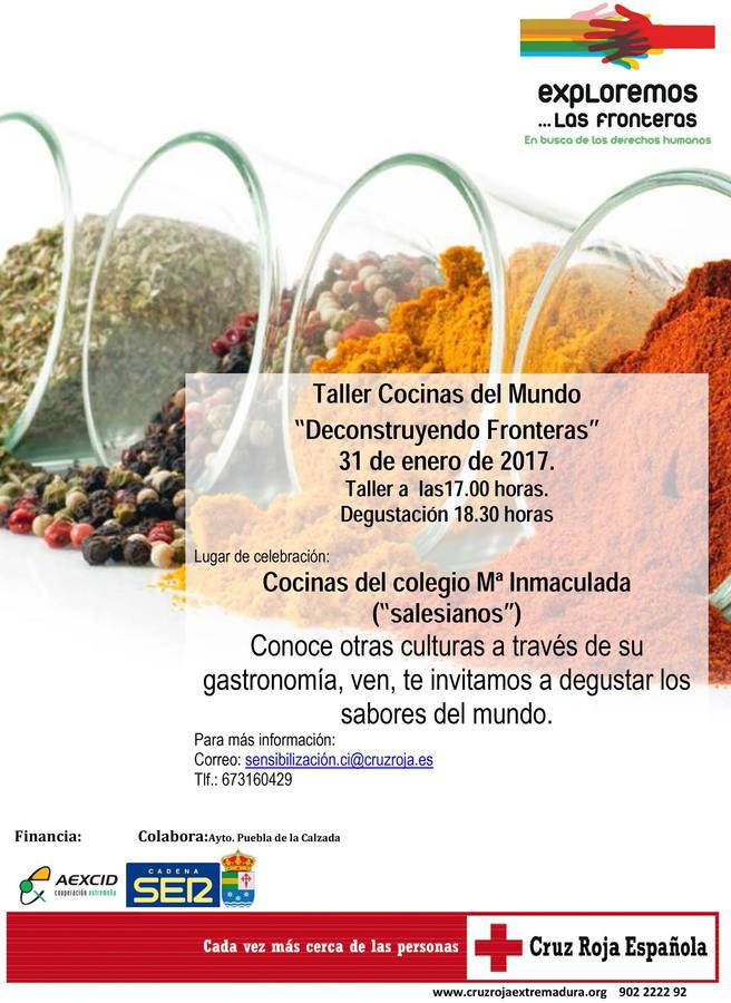 Cruz Roja organiza el taller de cocina "Deconstruyendo Fronteras"