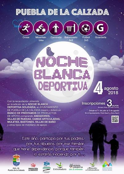 La IV edición de la Noche Blanca Deportiva de Puebla se celebrará el próximo 4 de agosto