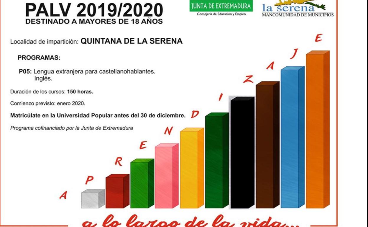 El programa de aprendizaje a lo largo de la vida impartirá en Quintana un curso de inglés