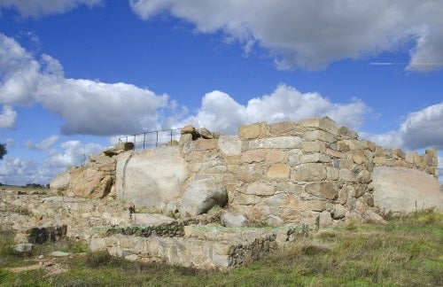 Vista general del yacimiento arqueológico de Hijovejo 