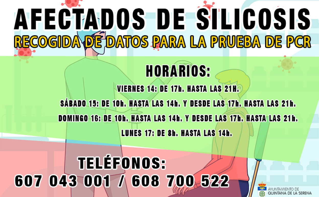 El Ayuntamiento recopila los datos de los afectados de silicosis para realizarles las pruebas PCR