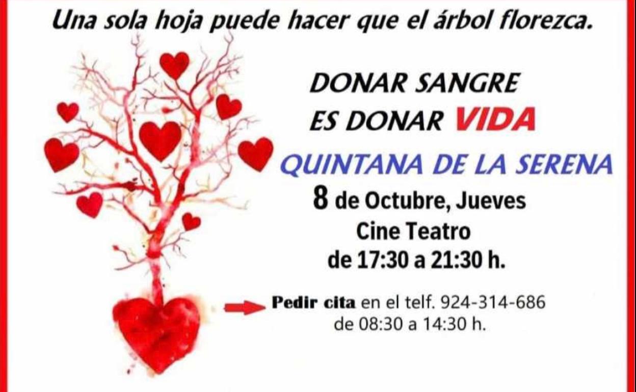 Quintana acoge mañana una unidad móvil para donar sangre en el cine teatro
