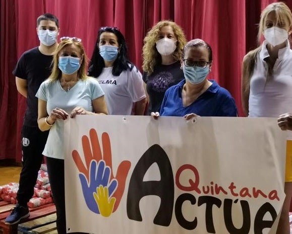 ActúaQuintana no ha dejado de echar una mano a los más necesitados durante la pandemia 