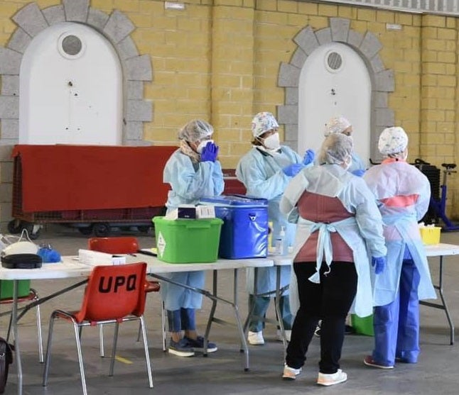 La vacunación continúa siendo en la carpa municipal 