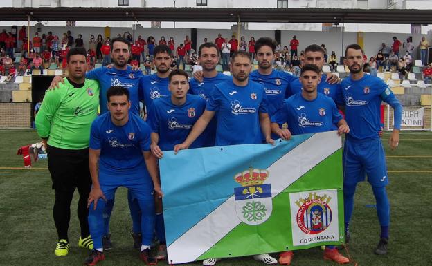El once inicial del CD Quintana 