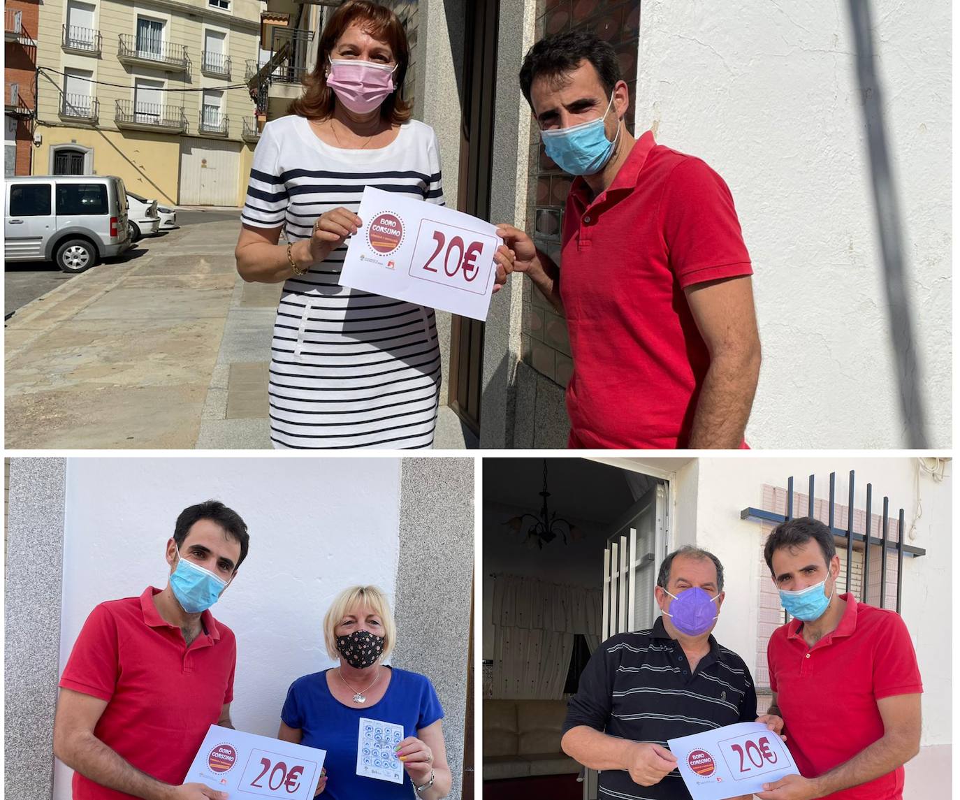 El concejal de Desarrollo Local entrega a varios vecinos los vale 