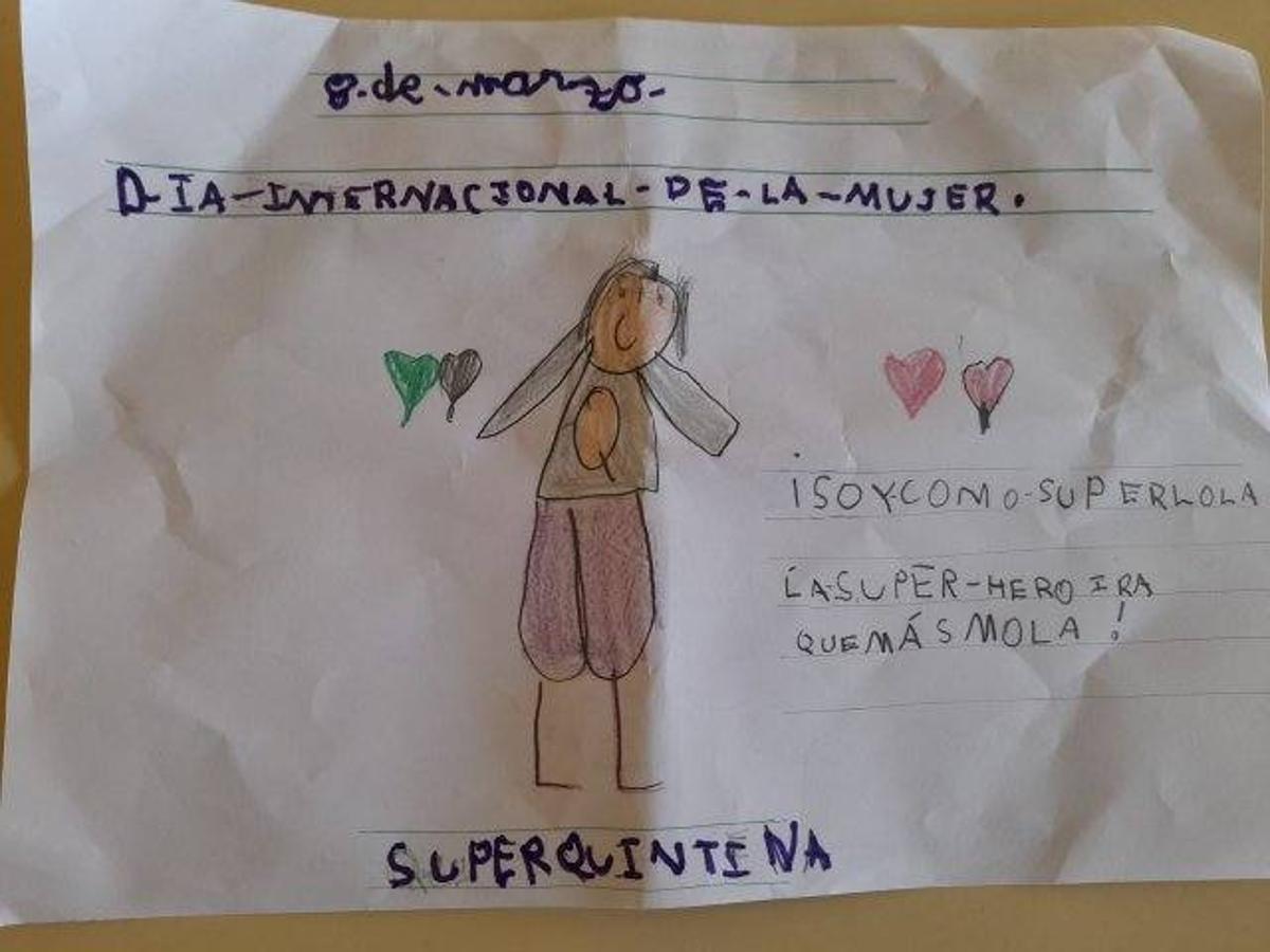 Fotos: Alumnos de todos los cursos del colegio trabajan por la igualdad en el 8 de marzo