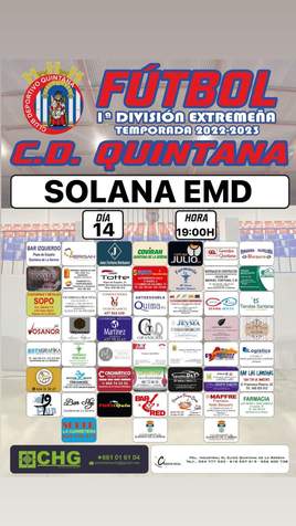 EMD Solana, rival del CD Quintana en la promoción de ascenso
