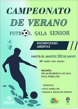 Abierto el plazo para la inscripción en la liga de verano de fútbol sála