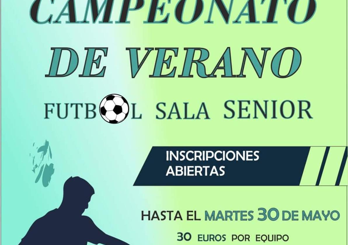 Abierto el plazo para la inscripción en la liga de verano de fútbol sála