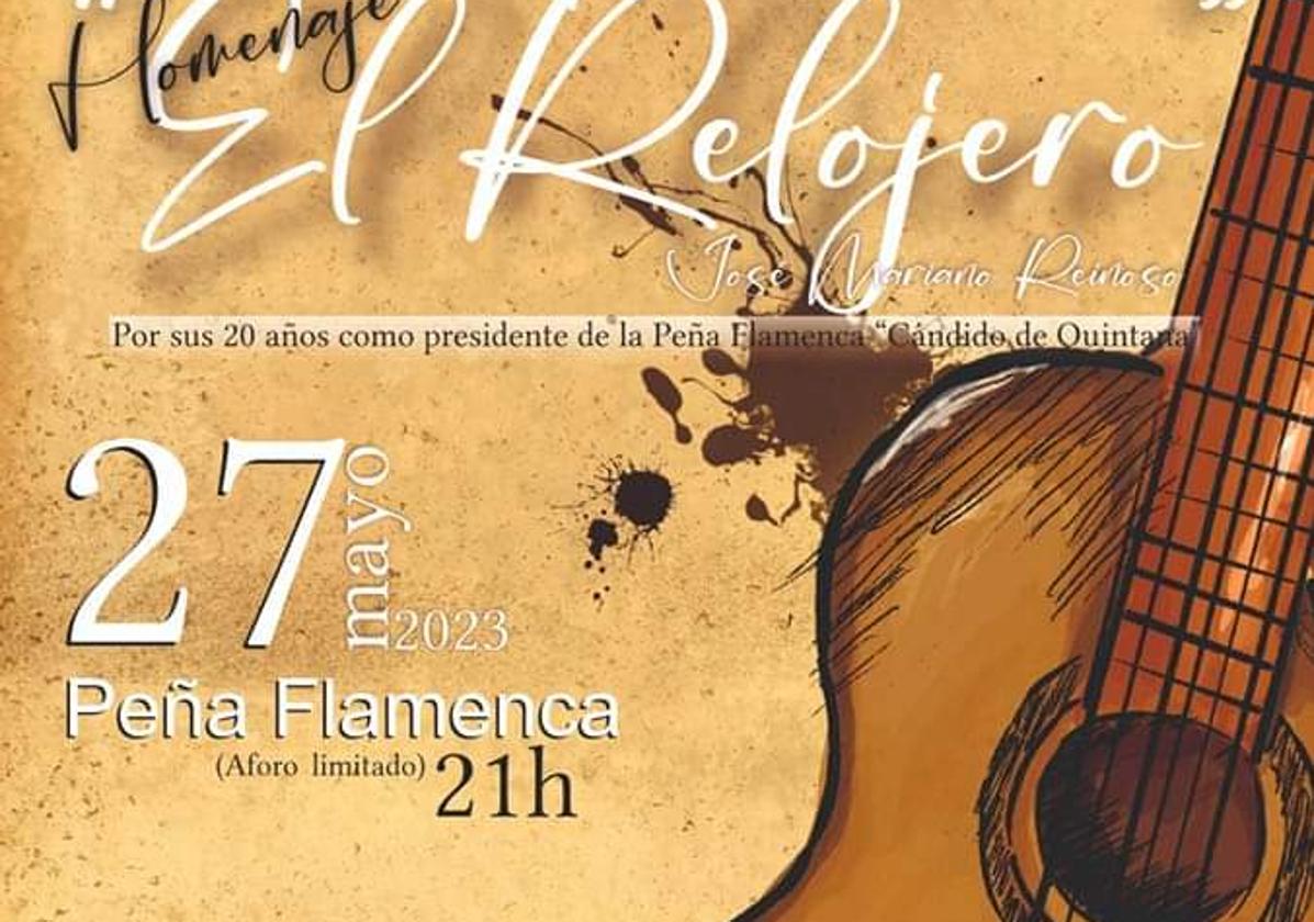 Homenaje a 'El relojero' en la Peña flamenca de Quintana