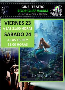 Triple sesión de 'La Sirenita' en el Cine Teatro Rodríguez Ibarra