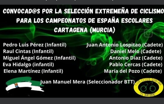 Diez integrantes del Quintana Proingo Team convocados para los Campeonatos de España escolares