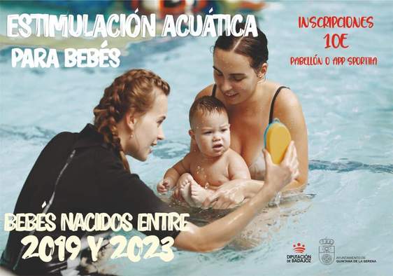 Abierto el plazo de inscripción para realizar la inscripción a la Natación para bebes