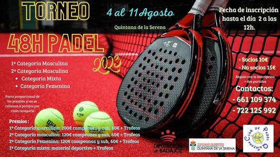 La localidad acogerá del 4 al 11 de agosto un torneo de pádel