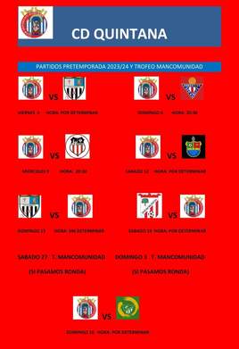 El CD Quintana anuncia su calendario de pretemporada