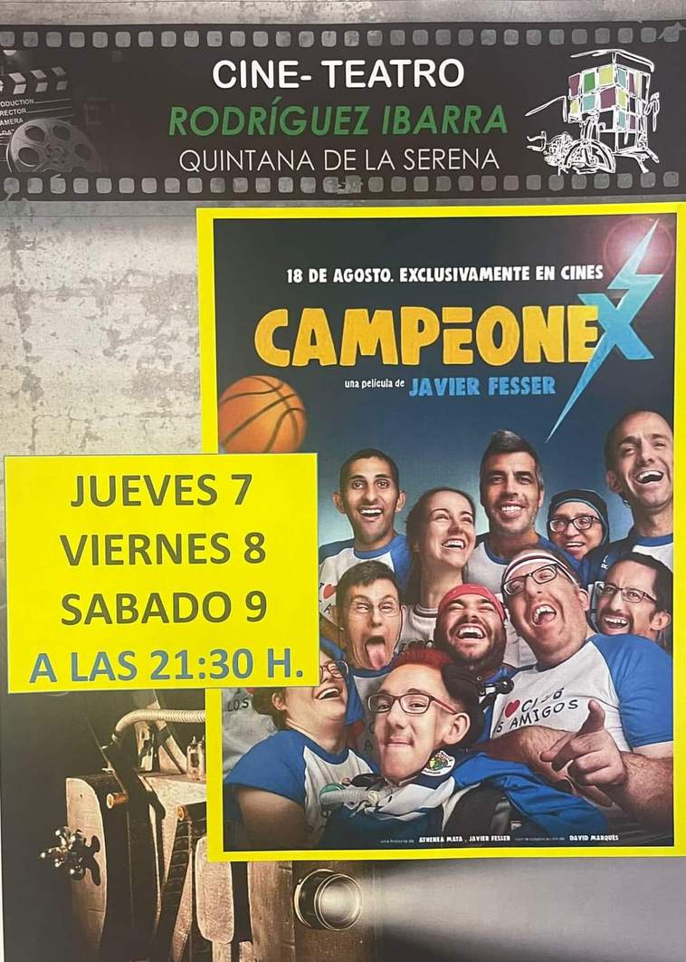 Triple sesión de 'CampeoneX' en el Cine Teatro Rodríguez Ibarra