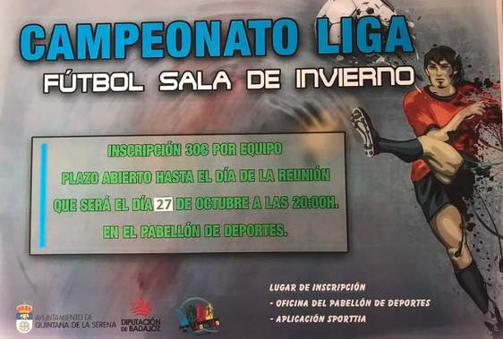 Reunión informativa en el Pabellón de Deportes por la Liga de invierno de Fútbol Sala
