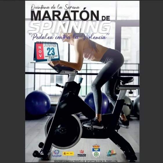 Maratón de spinning en Quintana para luchar contra la Violencia de Género