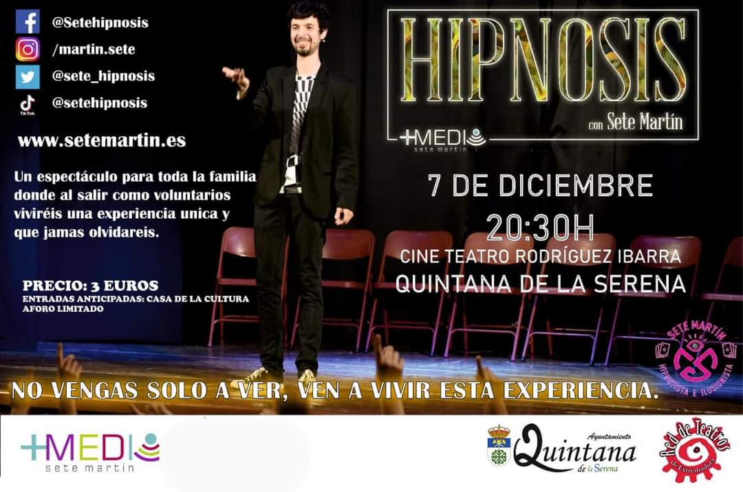 Espectáculo 'Hipnosis' en el Cine Teatro Rodríguez Ibarra