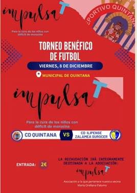 Amistoso entre CD Quintana e Ilipense Zalamea a favor de la asociación Impulsa-T