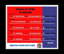 La cantera de CD Quintana jugará este fin de semana cinco partidos