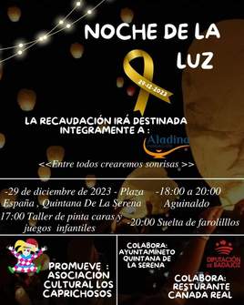 La Asociación Cultural Los Caprichosos promueven el acto benéfico 'Noche de la Luz'