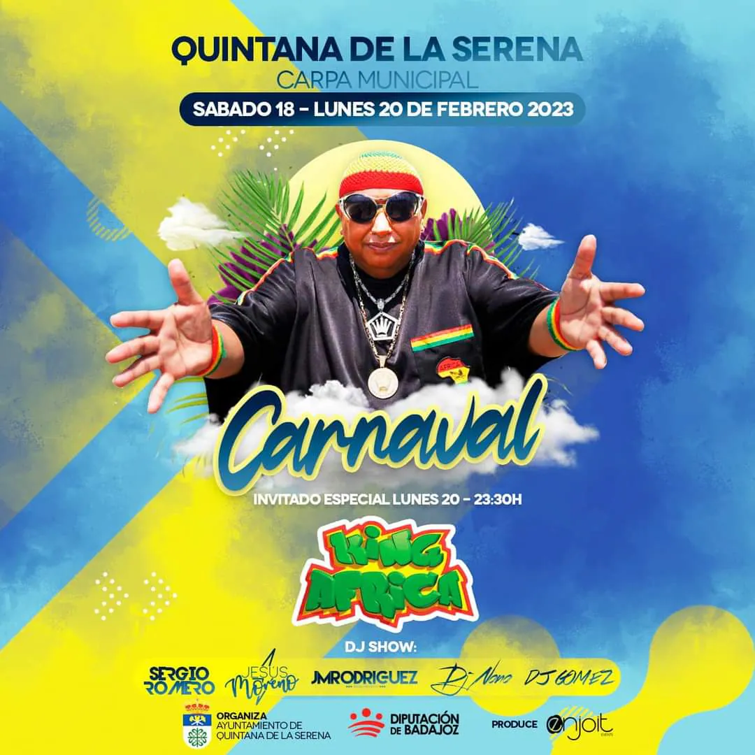 Llega el día de King África, bomba de carnavales en Quintana