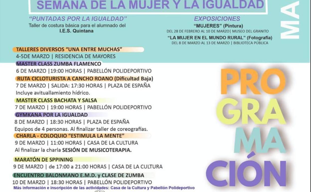 Anunciado el programa de la Semana de la Mujer en Quintana