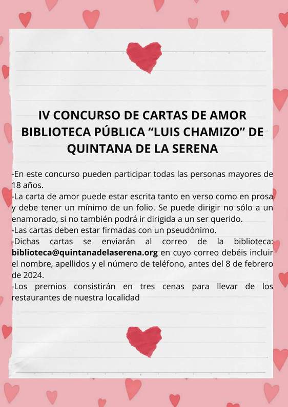 Cartas de amor por San Valentín en la Biblioteca 'Luis Chamizo