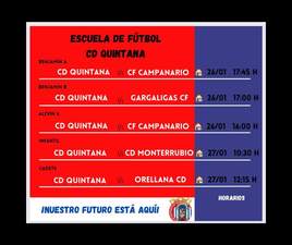 La cantera de CD Quintana jugará este fin de semana cinco partidos