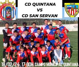 El CD Quintana recibe al CD San Serván en la cuarta jornada de campeonato