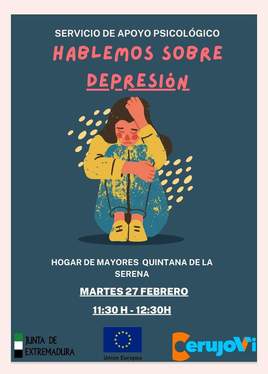 'Hablemos sobre depresión', en el Centro de Mayores de Quintana