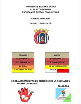 Campeonato de Futbol 7 en Quintana el 29 de marzo