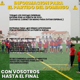 El CD Quintana publica información para el partido de ida de promoción de ascenso