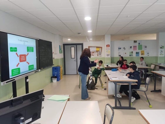 Charla de prevención en el IES Quintana sobre trastornos en las conductas alimenticias