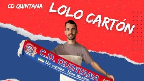 Manuel Nogales, primera renovación del CD Quintana