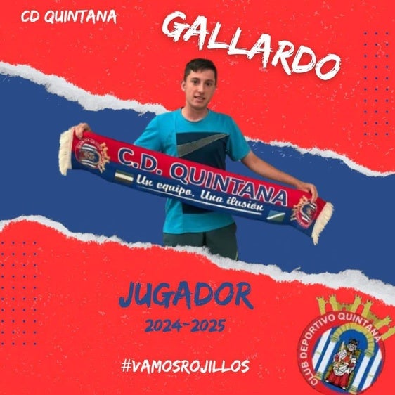 El CD Quintana contará una temporada más con Alberto Gallardo