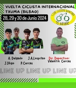 El Quintana Proingo Team anuncia su alineación para la Vuelta a Cantabria