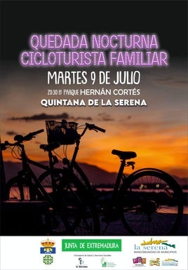 Quedada cicloturista nocturna el 9 de julio