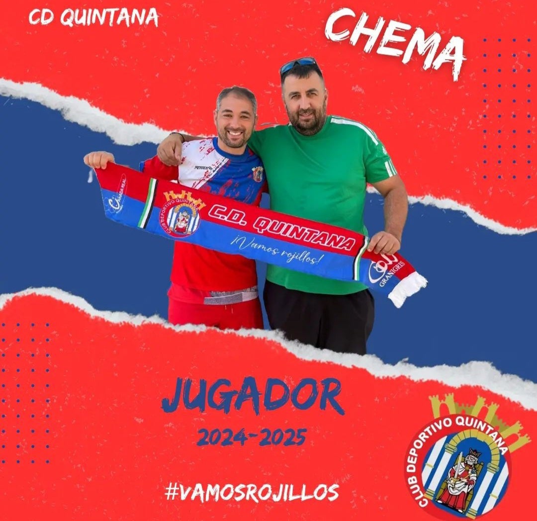 Chema renueva su vínculo una temporada mas con el CD Quintana
