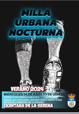 La milla urbana nocturna será el miércoles 14 de agosto
