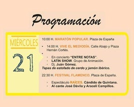 Programación del día 21 de agosto por la Feria 2024